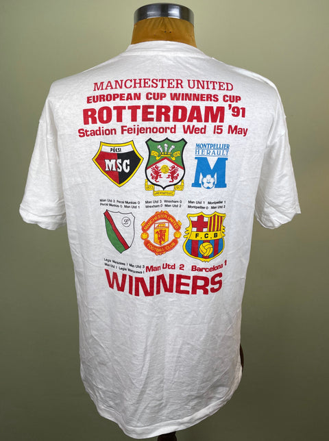 T-Shirt | 1991 | Man United vs Barcelona | Cup Winners Cup Final | Bootleg T-Shirt