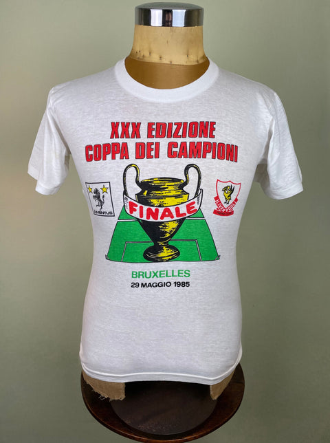 T-Shirt | 1985 | Juventus vs Liverpool | European Cup Final | Bootleg T-Shirt