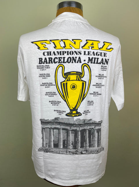 T-Shirt | 1994 | AC Milan vs Barcelona | European Cup | Bootleg T-Shirt