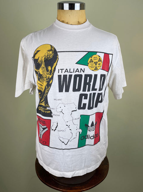 T-Shirt | 1990 |  Italia | World Cup Adidas Etrusco T-Shirt