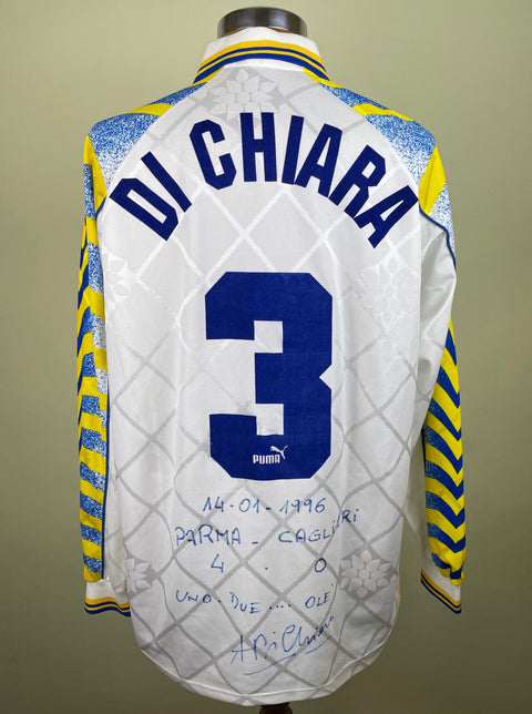 Shirt | Parma | 1996 | Alberto Di Chiara | vs Cagliari | Signed
