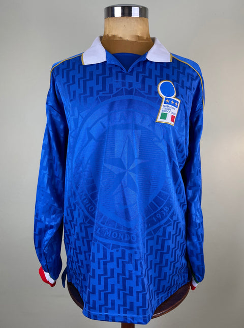Shirt | Italia | 1995 | Fabrizio Ravanelli | vs Ukraine | Euro 96 Qualifiers