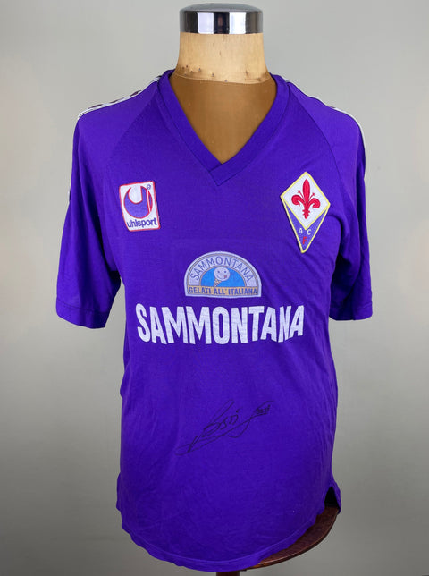 Training | Fiorentina | 1994 | Gabriel Batistuta | Training Top | Signed