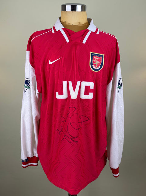 Shirt | Arsenal | 1997 | Ian Wright | vs Port Vale | FA Cup | Signed