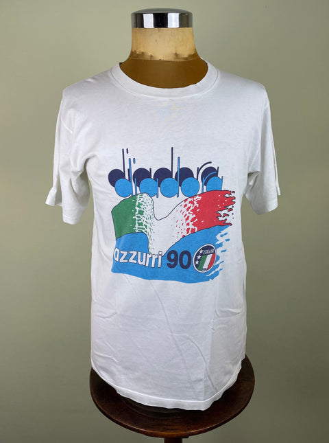 T-Shirt | 1990 | Italia | World Cup Diadora Official T-Shirt