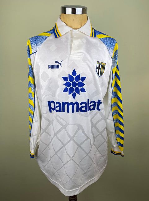 Shirt | Parma | 1996 | Alberto Di Chiara | vs Cagliari | Signed