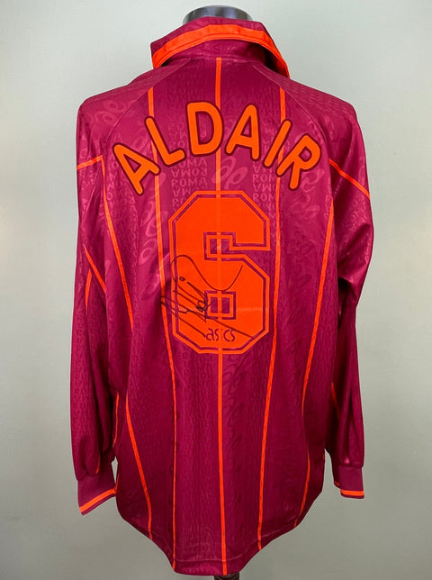 Shirt | Roma | 1996 | Aldair | Matchworn | Signed