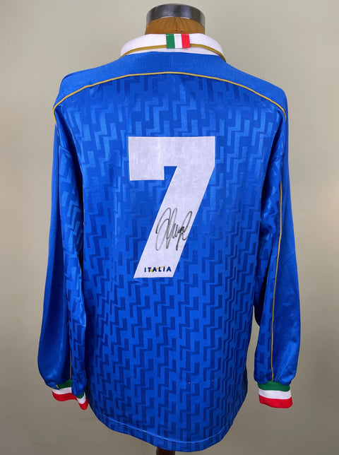Shirt | Italia | 1995 | 7 | Angelo Di Livio | Euro 96 Qualifiers | Signed