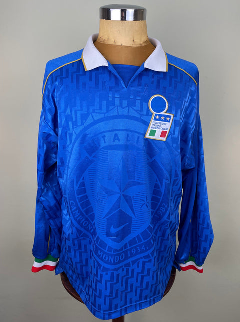 Shirt | Italia | 1995 | 7 | Angelo Di Livio | Euro 96 Qualifiers | Signed