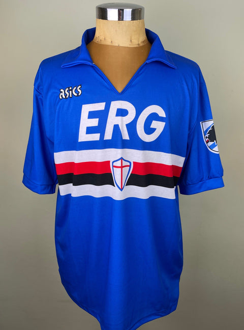 Shirt | Sampdoria | 1990 | Roberto Mancini | Matchworn