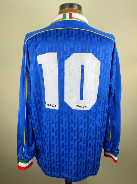 Shirt | Italia | 1995 | Gianfranco Zola | vs Ukraine | Euro 96 Qualifiers